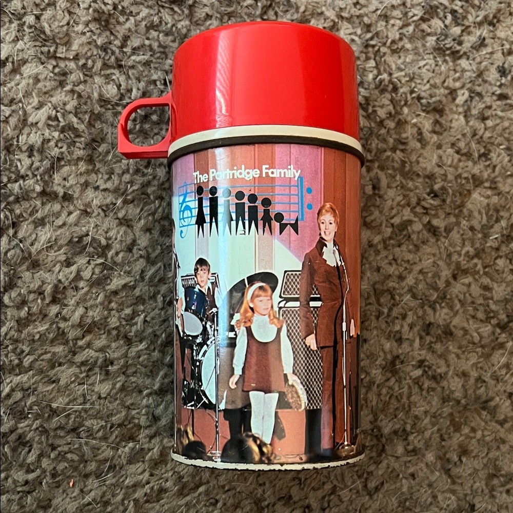 1971 Partridge Family Thermos for metal lunchbox